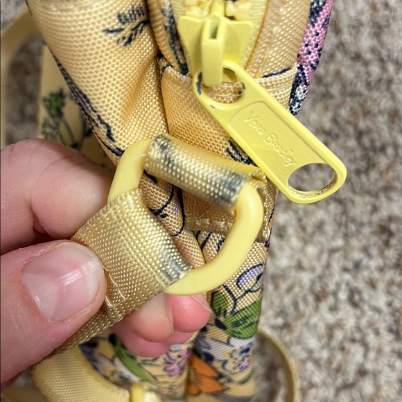 Vera Bradley Yellow Floral Crossbody water bottle  Bag - Picture 9 of 9